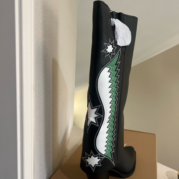 Zodiac Rowena Faux Leather‎ Wings Women's Multi Black Knee High Boot FS 9.5 - Picture 5 of 11